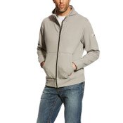Ariat FR DuraStretch Full Zip Hoodie in Silver Fox